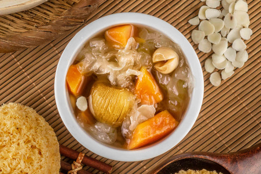 蓮子木瓜燉雪耳湯 DadDay - Double Boiled Papaya Snow Ear & Lotus Seed Sweet Soup