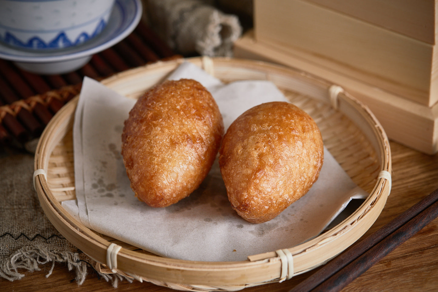 咸水角 Fried Stuffed Sticky Rice Dumplings (2pc)